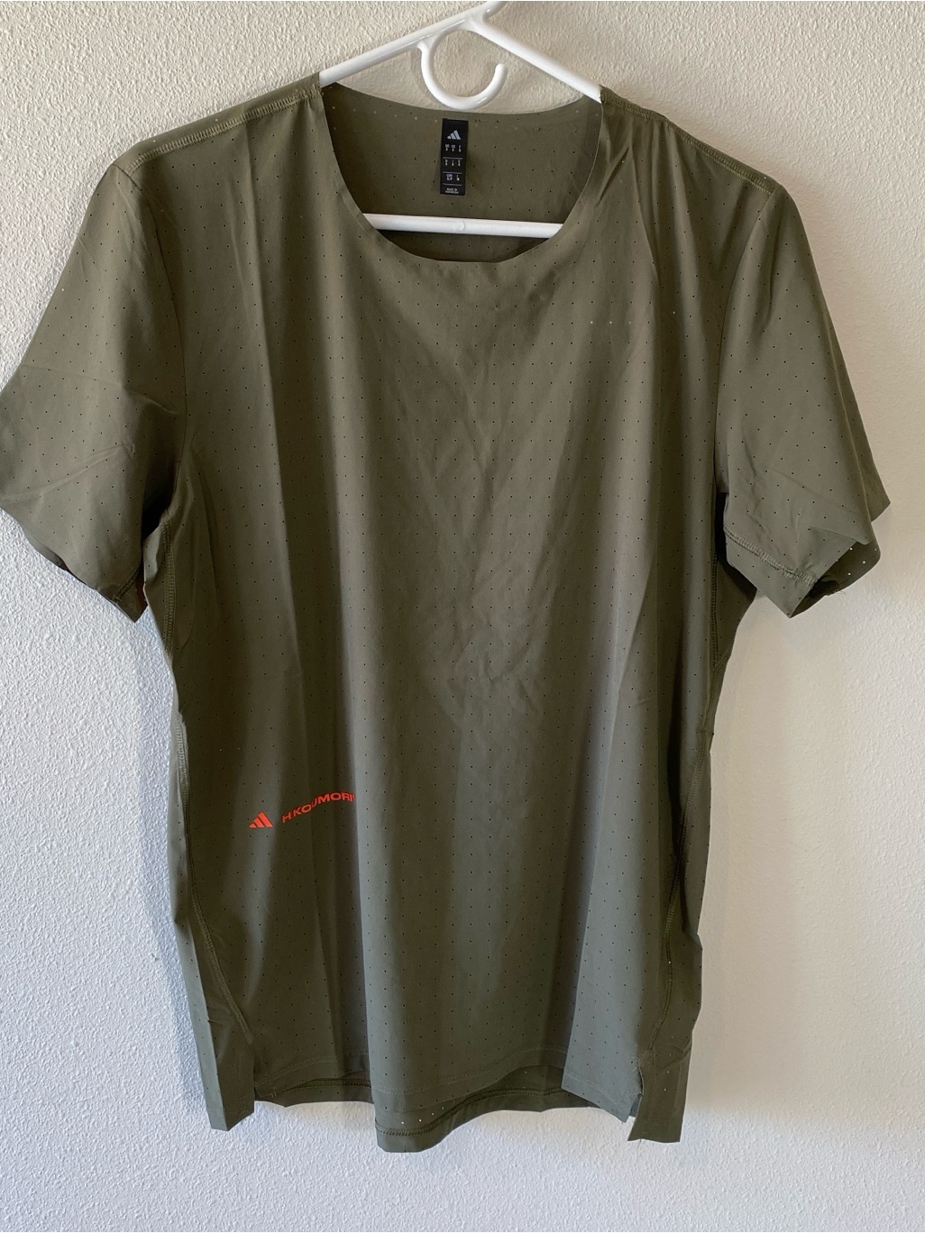 Adidas H. Koumori Men's Running Shirt Olive Green Jw0554 $60 - Small